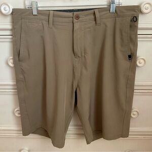 Quiksilver Amphibian Men's Tan Flat Front Shorts